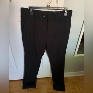 Black checkered dress pants